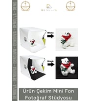 #ÜrünÇekimÇadırı Profesyonel Fotoğraf Çekim Kutusu Taşınabilir Mini Beyaz Işık Stüdyosu Ledli Işık P