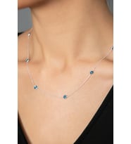 Elika Silver Kadın Nazarlı 925 Ayar Gümüş Kolye