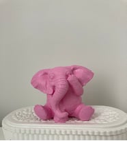 Dekoratif Masa Süsü Sevimli Hediyelik Fil (Pembe)