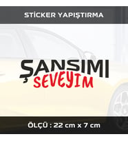 şansımı seveyim etiket sticker - 2 adet çıkartma araba motosiklet kask atv tablet pc buzdolabı otomobil bilgisayar uyumlu