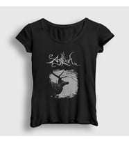 Presmono Kadın Siyah The Mantle Agalloch T-Shirt 456151tt