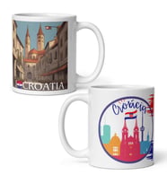 Hırvatistan Kupa Bardak 2 Adet Seyahat Hatıra Croatia Mug (Karışık)