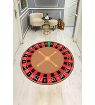 Dijital Baskı Modern Kaymaz Taban Halı H0383