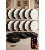 Midex BR-511X 10'lu Bendir Def Toptan Paket Akort Ayarlı EL Tutma Oyuklu Çantalı