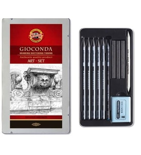 Koh-i Noor Gioconda Art Set 11 Parça Grafit Resim Seti Metal Kutu 