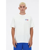 New Balance Erkek Tişört (Beyaz)