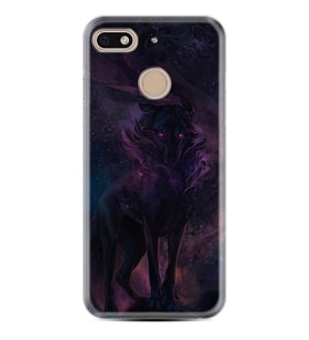 General Mobile GM8 Go GM9 GM20 Pro Plus Kılıf Desemli Silikon Black Purple Wolf 1791