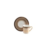Lotus Nurbanu Bone Porselen 6 Kişilik Kahve Fincan Takımı