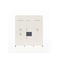 Arges Dolap 10 Raflı 2 Çekmeceli 3 Askılı 220x30x243 Aytaşı-Aytaşı/Antrasit