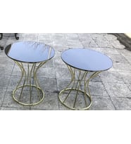 Brc 12396 Zigon KUM SAATİ Model Düz SİYAH Desen Metal GOLD Renk Kaplama El Yapım