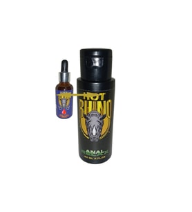 Hot Rhino Anal Relax Cream 60 ml Rahatlatıcı Alıştırıcı Ağrıyı Kesici + Erkek Libido Arttırıcı Aşk İkxsiri