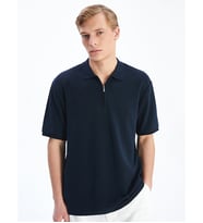 LCW Vision Lacivert Polo Yaka Erkek Tişört
