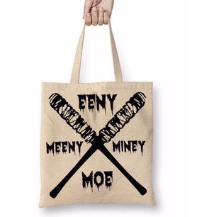 Negan Logo Reverse Bez Çanta Uzun Saplı