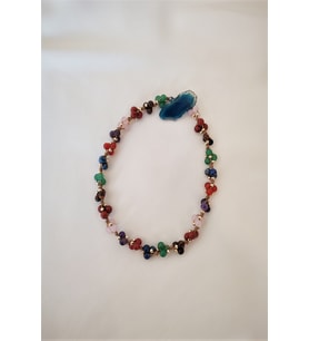 6 MM ÇAKRA DOĞALTAŞ KOLYE (JASPER, AKİK, LAPİS LAZULİ, AMETİST,PEMBE KUVARS, KAPLANGÖZÜ, AVENTURİN)