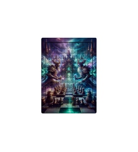 Ghostbastır Design Fantastik Satranç 99 Parça Ayaklı Puzzle – Dekoratif Çocuk Yapbozu 066