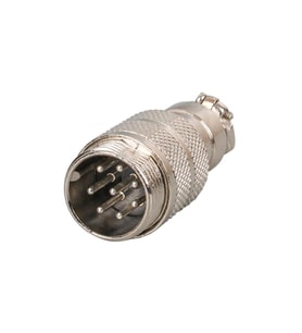 Ayt Mayk GX16-8 Pinli Metal Erkek Konnektör Jack Soket M16 16mm Çap Vida Dişli
