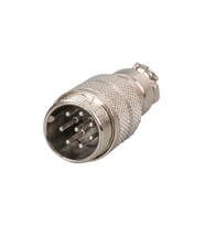 Ayt Mayk GX16-8 Pinli Metal Erkek Konnektör Jack Soket M16 16mm Çap Vida Dişli