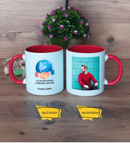 Uluslararası İlişkiler Uzmanı Kupa Bardak Kırmızı Fotoğraflı