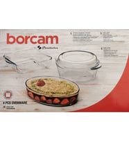 Paşabahçe 159071 Borcam Tencere Tepsi Seti Takımı 3 Lü 4 Prç.