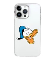 Apple iPhone 14 Pro Uyumlu Kapak Donald Duck Tasarımlı Şeffaf Silikon Kılıf