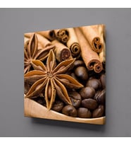 KAHVE ÇEKİRDEĞİ KANVAS TABLO 70x70cm (Karışık)