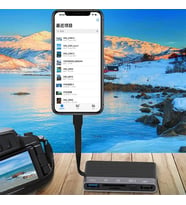 ALLY NK-1048HD 6in1 USB + Type-C + Lightning + SD-TF Kart Okuyucu Çevirici Adaptör - EEEEEE1097-3