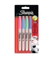 Permanent Marker Kalem Fine Uç 4 Pastel Renk Set