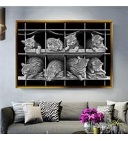 Altın Çerçeveli dekoratif tablo a1399 (Gold)