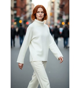Kadın Oversize Balıkçı Yaka Reglan Kol Triko Kazak Kışlık Rahat Ve Şık Günlük Kombinler İçin İdeal