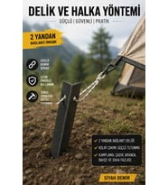 Jasper Profesyonel Çadır Sabitleme Kazığı – Çift Bağlantı Delikli-Keskin Uçlu – Kolay Çakım, Güçlü T