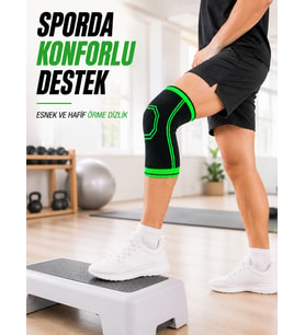 Diz Destekleyici Örme Dizlik Esnek Nefes Alabilen Spor Fitness Yürüyüş Dizliği