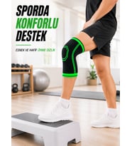 Diz Destekleyici Örme Dizlik Esnek Nefes Alabilen Spor Fitness Yürüyüş Dizliği
