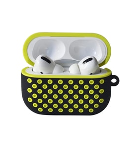 Pilelistore   Airpods Pro 2 (2.nesil) Spor Delikli Kılıf - Siyah-Sarı
