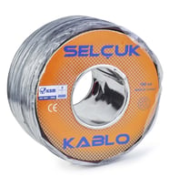 SELÇUK 2X0,75 mm Hoparlör Kablosu SİYAH (Beyaz)