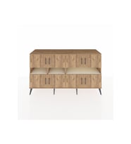 Kronos Konsol 8 Raflı 8 Kapaklı 176x59x99 Çam-Çam/Aytaşı