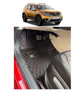 Dacia Duster 2018-2024 Arası Araca Özel 8d Havuzlu Paspas Takımı (Altın)