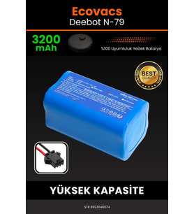 Ecovacs Deebot N79 3200mAh Robot Süpürge Bataryası - Koruma Katmanlı Batarya Teknolojisi