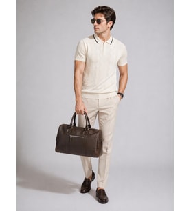 ADV 5058  TRİKO POLO YAKA TİŞÖRT/KEMİK/2XL
