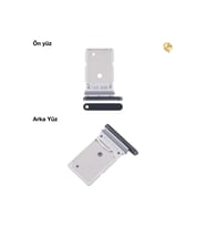 Samsung Galaxy S25 Ultra ile Uyumlu Sim İç Yuvası Çiftli Siyah Çiftli sim yuvası ikili sim tepsisi çiftli sim aparatı dual sim çekmecesi