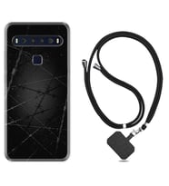 TCL 10L 10 Plus 10SE 20E 20SE 30 L7 Kılıf Boyun Askılı Silikon Dikenli Tel 1779