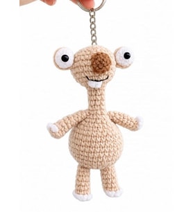 Maskot Buz Devri Sid Amigurumi Organik Anahtarlık Oyuncak