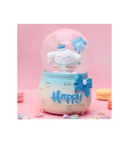 Cinnamoroll Büyük Boy Kar Küresi Işıklı, Müzikli, Püskürtmeli, Mavi, 16X12