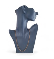 Örgü Çelik Zincir 60 cm Bronz Renk Roze