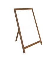 Lüks Ahşap Ayaklı Yazı Tahtası 60x85cm - Beyaz