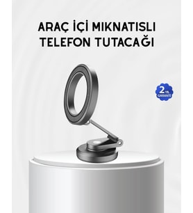 Manyetik Katlanabilir Araç Telefon Tutucu – MagSafe Uyumlu 360° Ayarlanabilir Güçlü Mıknatıs