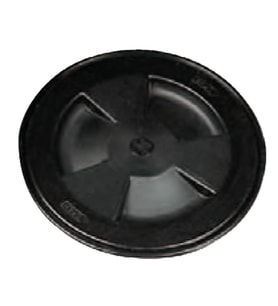 Kontrol Hatchi, Yuvarlak, Siyah, Int.Ø155mm