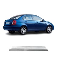 Hyundai Accent Era Krom Cam Çıtası Tk 2006 Üzeri 4Prç Paslanmaz Çelik