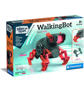 Clementoni - 64441 - Robotik Laboratuvarı - Walkingbot, 40 Parça, 27.6 X 6 X 18.8 Cm (Krem)
