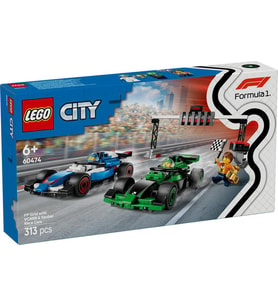 LEGO City 60474 F1 Grid with VCARB and Sauber Race Cars