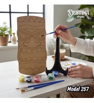 Destina Ahşap Mandala Boyama Seti- Ahşap Boyama-Model 257